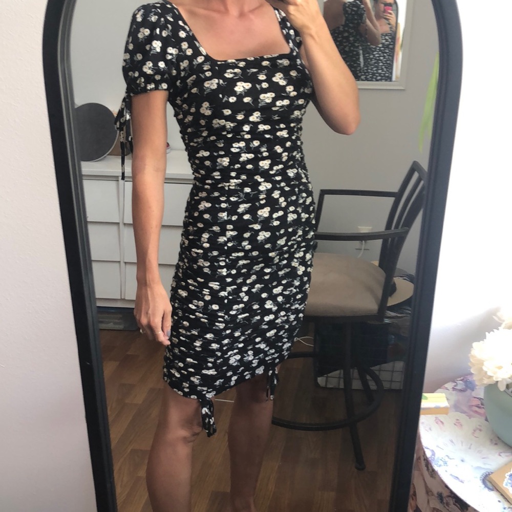 🖤Black Daisy Summer Dress